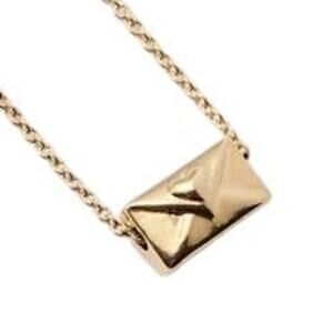 Tiny Tags 14K Gold Ion Plated Love Letter Pendant Necklace – Gold